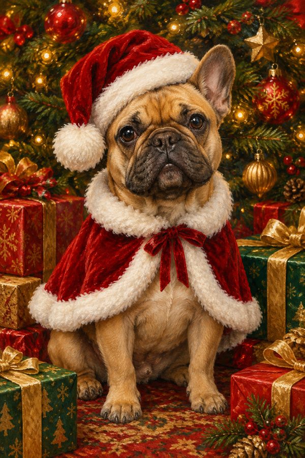 Santa Paws portrait style example