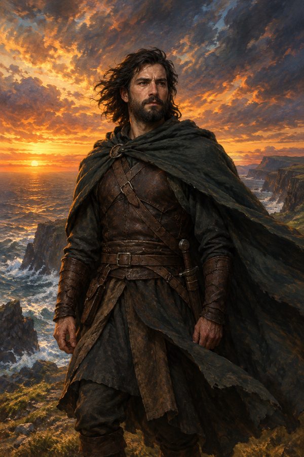 Cliffside Warrior portrait style example