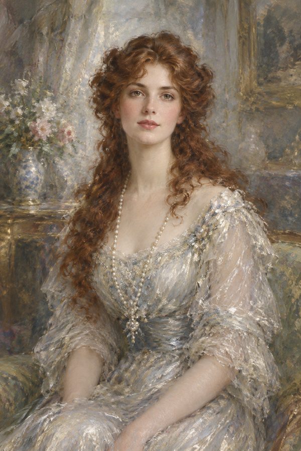 Edwardian Elegance portrait style example