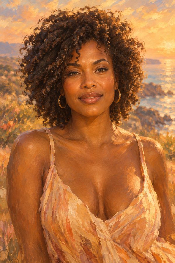 Sun-Kissed Glow portrait style example